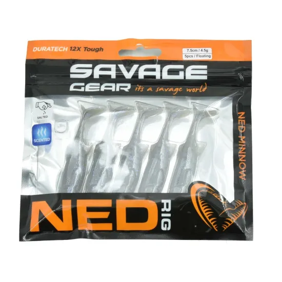 Przynęta Savage Gear Ned Minnow F 7.5cm 4.5g 5 sztuk electric-89874