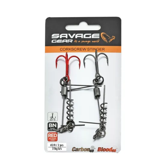 Dozbrojka Savage Gear SS Corkscrew St. 1x #2/0 2 sztuki-90025