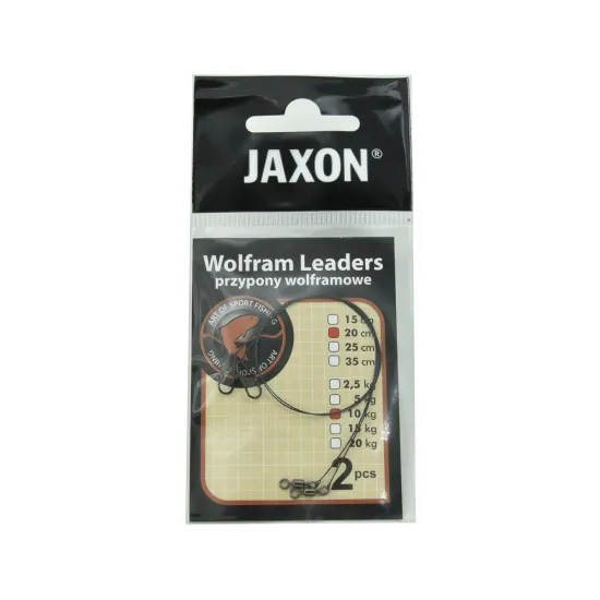 Przypon spinningowy wolframowy Jaxon zbrojony 20 cm 10 kg 2 sztuki