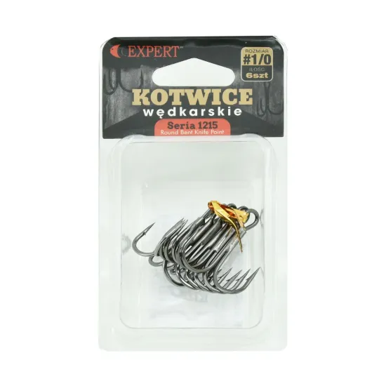 Kotwica trójramienna Expert 1215 rozmiar "1/0" opakowanie 6 sztuk