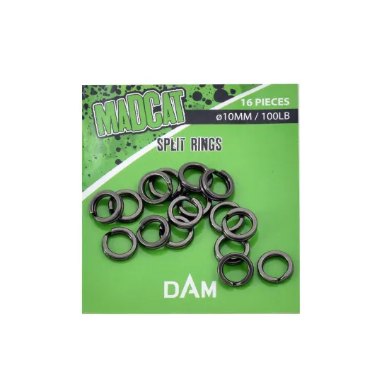 Kółka łącznikowe DAM MadCat 10mm 45kg 16 sztuk-91365