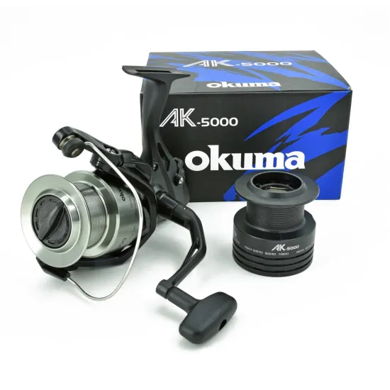 Kołowrotek feeder karpiowy z wolnym biegiem Okuma AK Baitfeeder AK-5000 2 łożyska-91451