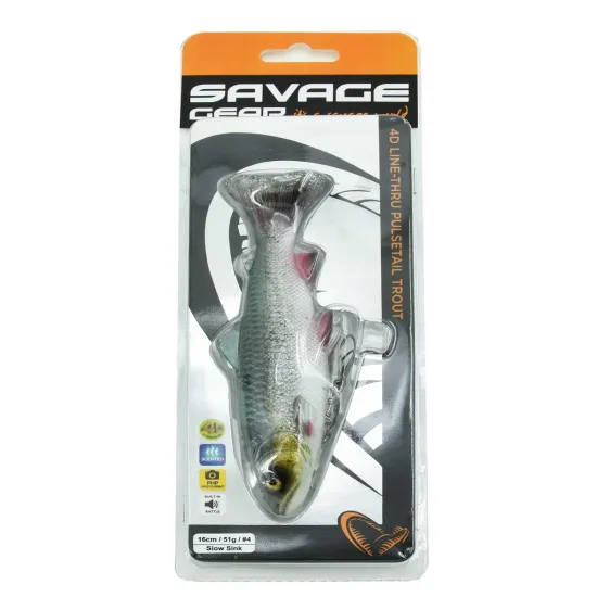 Przynęta 4D LT Pulse Tail Trout Savage Gear 16cm / 51g green-91487
