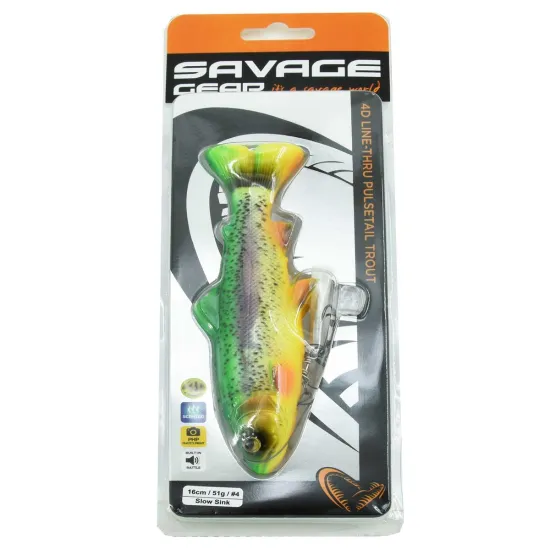 Przynęta 4D LT Pulse Tail Trout Savage Gear 16cm / 51g firetiger-91489