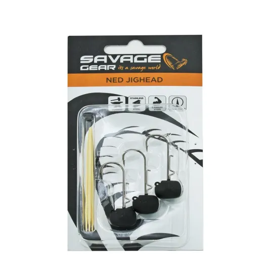 Główka jigowa spinningowa Savage Gear Ned Jighead #2/0 9,0g 3 sztuki-92056