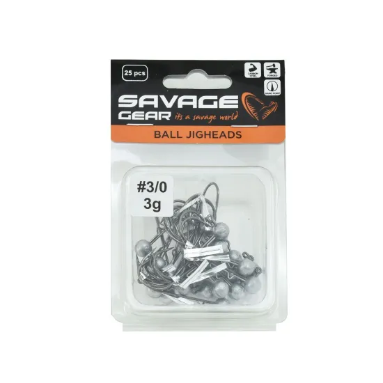 Główka jigowa spinningowa Savage Gear Ball Jighead #3/0 3g 1 sztuka-93083