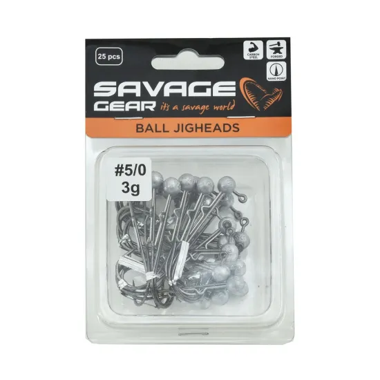 Główka jigowa spinningowa Savage Gear Ball Jighead #5/0 3g 1 sztuka-93087