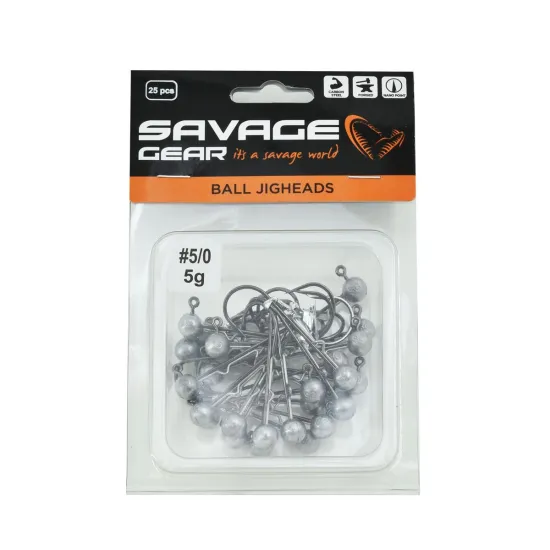 Główka jigowa spinningowa Savage Gear Ball Jighead #5/0 5g 1 sztuka-93088