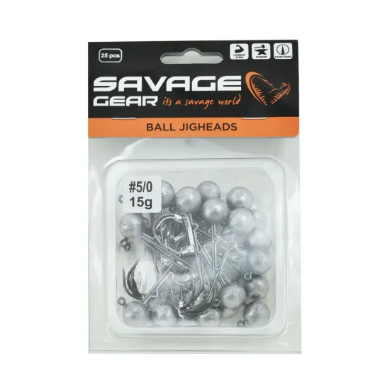 Główka jigowa spinningowa Savage Gear Ball Jighead #5/0 15g 1 sztuka-93091