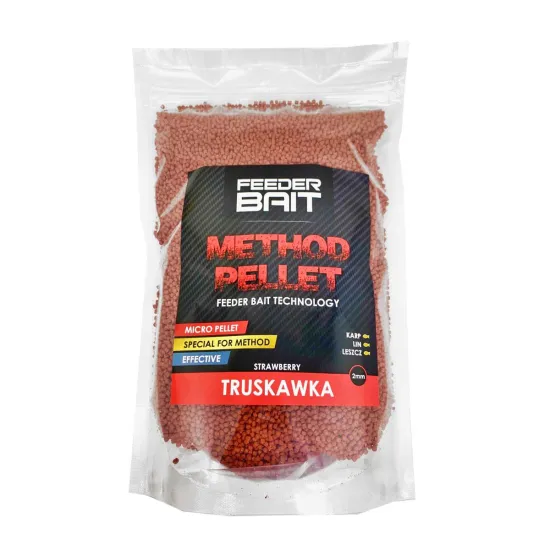 Pellet Micro Truskawka Feeder Bait 2mm 800g