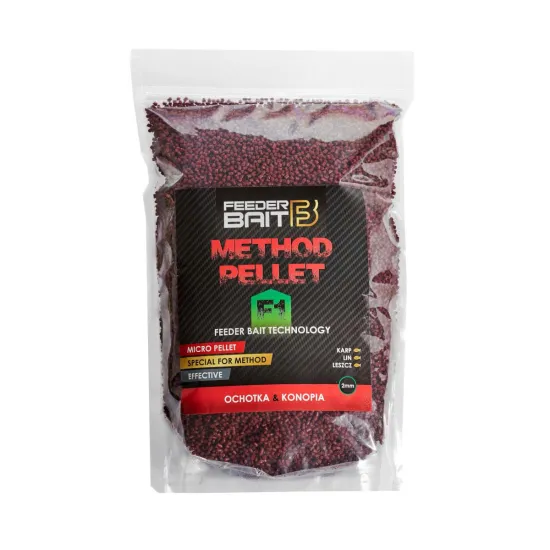 Pellet Micro F1 Ochotka Konopie Feeder Bait 2mm 800g