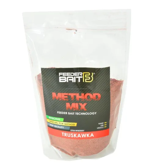 Zanęta wędkarska Method Feeder Mix Truskawka Feeder Bait 800g