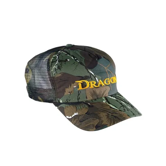 Czapka z daszkiem Dragon baseball z siatką camou natural