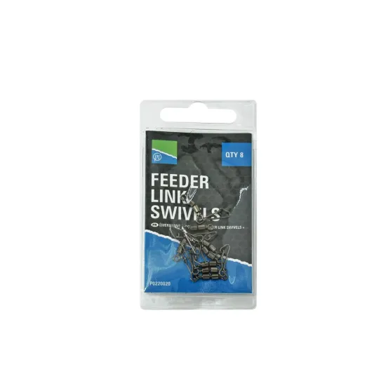 Agrafka z krętlikiem Preston Feeder Link 8 sztuk