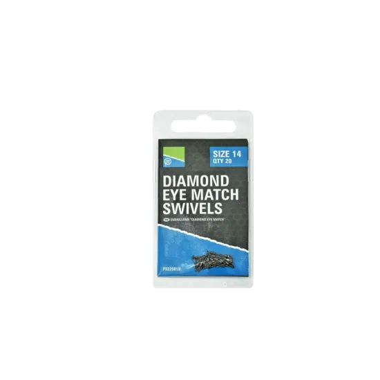 Krętlik Preston Diamond Eye Match rozmiar 14 20 sztuk