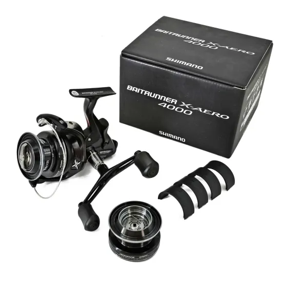 Kołowrotek feeder karpiowy z wolnym biegiem Shimano Baitrunner X-Aero 4000 5 łożysk-96129