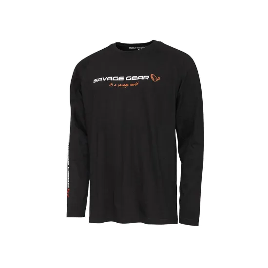 Koszulka Signature, długi rękaw rozmiar L Savage Gear