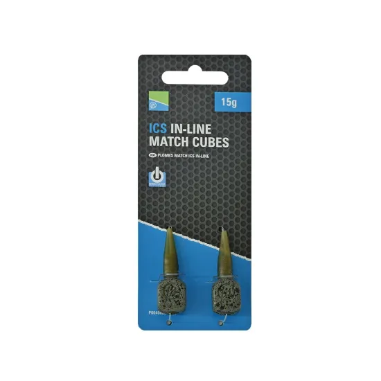 Ciężarek wędkarski ICS In-Line Match Cubes 15g Preston