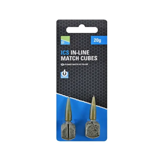 Ciężarek wędkarski ICS In-Line Match Cubes 20g Preston