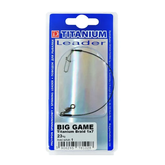 Przypon Titanium Braid 1x7 23kg 20cm 1 sztuka Dragon