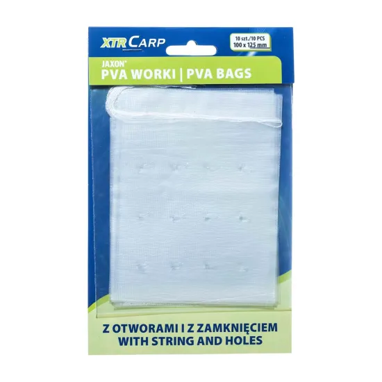 Worek pva ze sznurkiem i otworami 100x125mm 1 sztuka