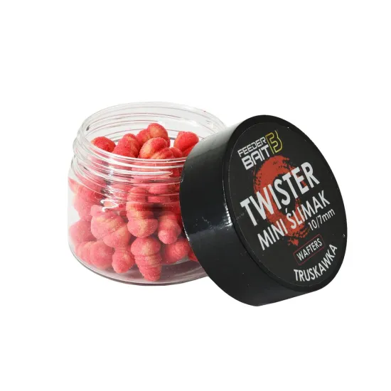 Mini Ślimak Truskawka 10/7mm Feeder Bait 25ml