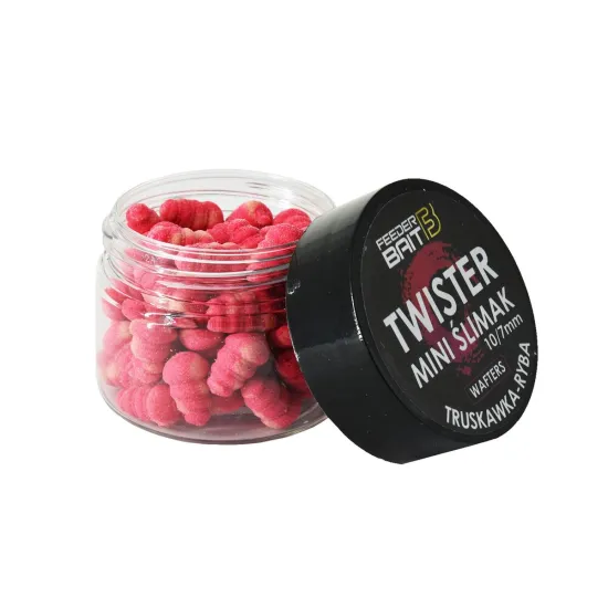 Mini Ślimak Truskawka & Ryba 10/7mm Feeder Bait 25ml