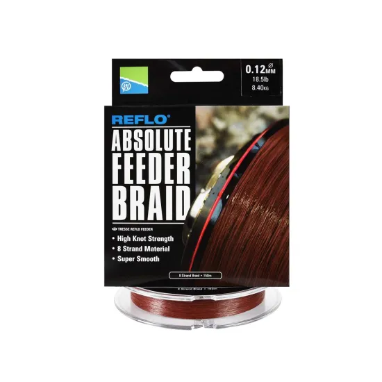 Plecionka feeder, gruntowa Preston Absolute Feeder Braid 0.12mm 150m