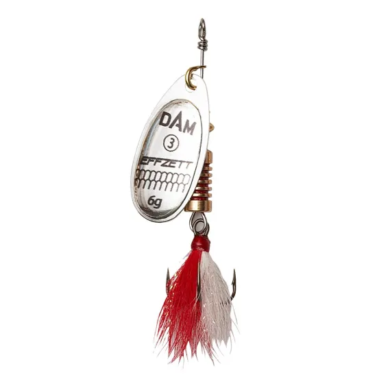Błystka obrotowa Effzett Dressed Spinner silver 4 10g
