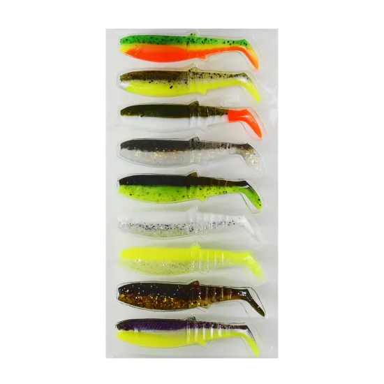Zestaw przynęt Cannibal Shad 8cm 9 sztuk
