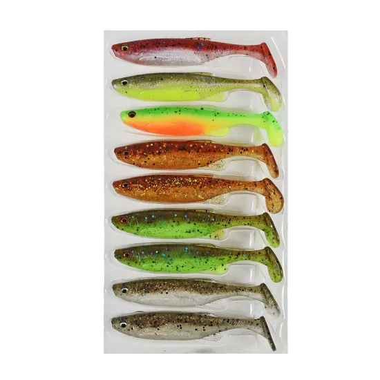 Zestaw przynęt Fat Minnow T-Tail Savage Gear 9cm / 7g 9 sztuk