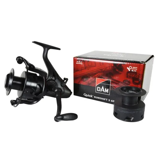 Kołowrotek karpiowy z wolnym biegiem DAM Quick Runshift 3 6000 FS 3 łożyska-98939