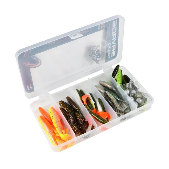 Zestaw Savage Gear Cannibal Shad Kit 36 sztuk
