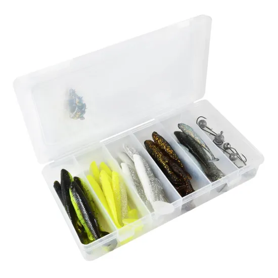 Zestaw przynęt Fat Minnow T-Tail Kit Savage Gear 36 sztuk
