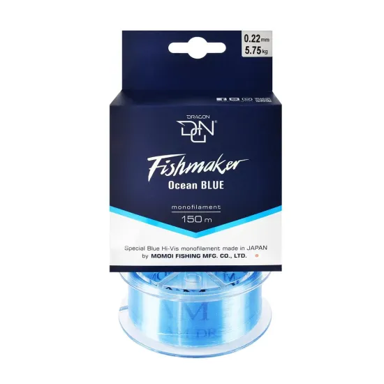 Żyłka spinningowa Dragon Fishmaker Ocean Blue 0.22mm 150m