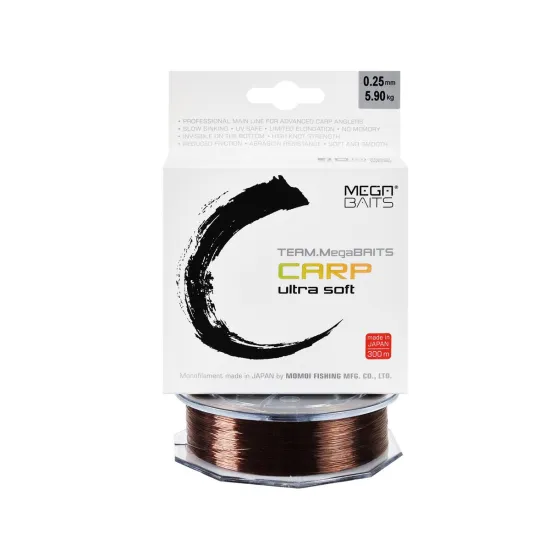 Żyłka karpiowa Team MegaBAITS ultra soft Carp 0.25mm 300m