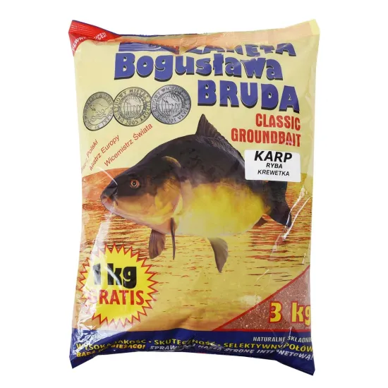 Zanęta wędkarska popularna karp ryba-krewetka Boland 3kg