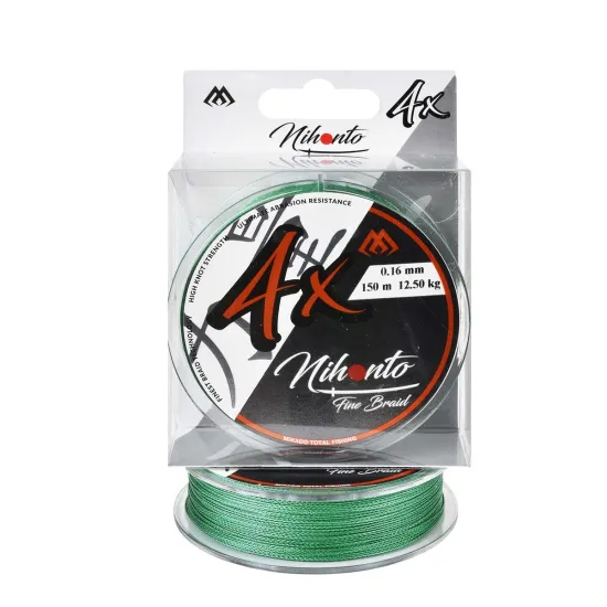 Plecionka spinningowa Mikado Nihonto Fine Braid 0.16mm 150m zielona