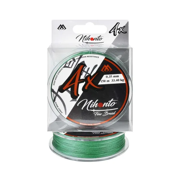 Plecionka spinningowa Mikado Nihonto Fine Braid 0.35mm 150m zielona