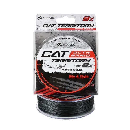 Plecionka sumowa Mikado Cat Territory Octa Braid 0.40mm 150m zielona
