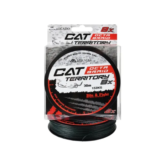 Plecionka sumowa Mikado Cat Territory Octa Braid 1.20mm 30m zielona