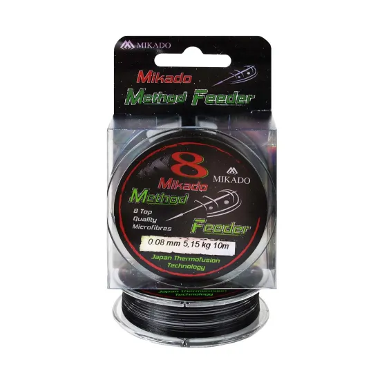 Plecionka przyponowa Mikado Octa Method Feeder 0.08mm 10m czarna